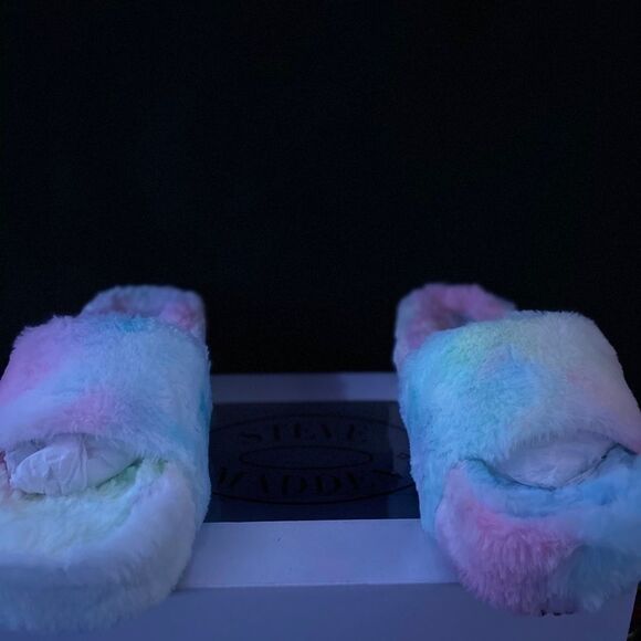 Pink and blue tye dye Steve Madden platforms - Picture 3 of 4